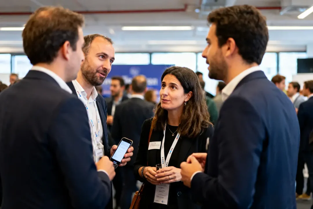 Des professionnels discutent lors d'un événement networking organisé par ies-consulting.fr